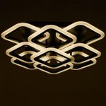 Люстра с ПДУ 71177/9 LED 162Вт диммер 3000-6000К черный 58х58х15,5 см