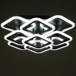 Люстра с ПДУ 71177/9 LED 162Вт диммер 3000-6000К черный 58х58х15,5 см