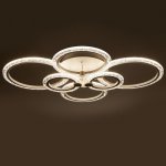 Люстра с ПДУ 71178/6 LED 144Вт диммер 3000-6000К белый 78,5х78,5х13,5 см