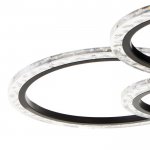 Люстра с ПДУ 71179/6 LED 144Вт диммер 3000-6000К черный 78,5х78,5х13,5 см