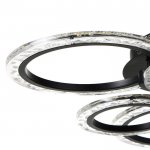 Люстра с ПДУ 71181/6 LED 120Вт диммер 3000-6000К черный 66х66х14,5 см