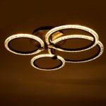 Люстра с ПДУ 71183/4 LED 121Вт диммер 3000-6000К черный 62х59х13 см