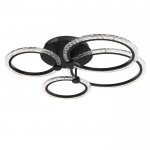 Люстра с ПДУ 71183/4 LED 121Вт диммер 3000-6000К черный 62х59х13 см