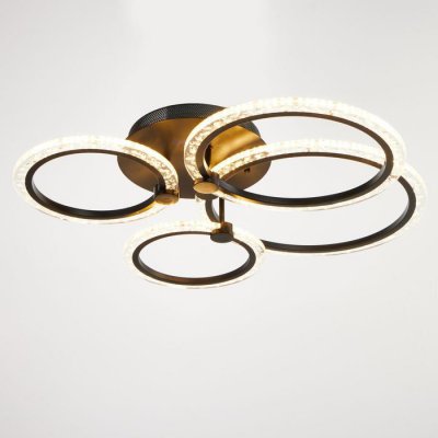 Люстра с ПДУ 71183/4 LED 121Вт диммер 3000-6000К черный 62х59х13 см