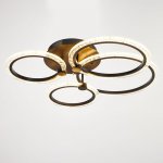 Люстра с ПДУ 71183/4 LED 121Вт диммер 3000-6000К черный 62х59х13 см