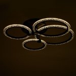 Люстра с ПДУ 71183/4 LED 121Вт диммер 3000-6000К черный 62х59х13 см