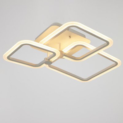 Люстра с ПДУ 71184/3 LED 76Вт диммер 3000-6000К белый 60х46х9 см Люстра с ПДУ 71184/3 LED 76Вт диммер 3000-6000К белый 60х46х9 см