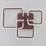 Люстра с ПДУ 71185/3 LED 76Вт диммер 3000-6000К кофе 60х46х9 см