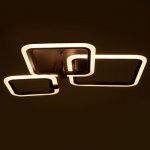 Люстра с ПДУ 71185/3 LED 76Вт диммер 3000-6000К кофе 60х46х9 см