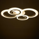 Люстра с ПДУ 71186/4 LED 128Вт диммер 3000-6000К белый 84х62х10,5 см