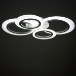 Люстра с ПДУ 71186/4 LED 128Вт диммер 3000-6000К белый 84х62х10,5 см