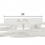 Люстра с ПДУ 71189/8 LED 216Вт диммер 3000-6000К белый 67х67х12,5 см