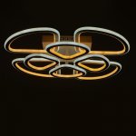 Люстра с ПДУ 71189/8 LED 216Вт диммер 3000-6000К белый 67х67х12,5 см