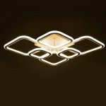 Люстра с ПДУ 71190/6 LED 162Вт диммер 3000-6000К белый 76х57х12,5 см