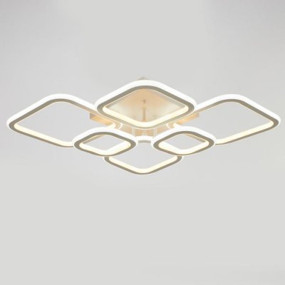 Люстра с ПДУ 71190/6 LED 162Вт диммер 3000-6000К белый 76х57х12,5 см Люстра с ПДУ 71190/6 LED 162Вт диммер 3000-6000К белый 76х57х12,5 см