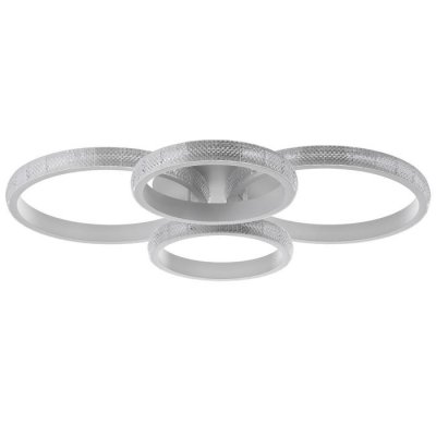 Люстра с ПДУ 88001/4 LED 148Вт 3000-6000К диммер белый 82х64х14 см Люстра с ПДУ 88001/4 LED 148Вт 3000-6000К диммер белый 82х64х14 см