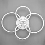 Люстра с ПДУ 88001/4 LED 148Вт 3000-6000К диммер белый 82х64х14 см