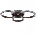 Люстра с ПДУ 88002/4 LED 148Вт 3000-6000К диммер кофе 82х64х14 см