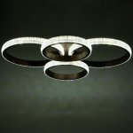 Люстра с ПДУ 88002/4 LED 148Вт 3000-6000К диммер кофе 82х64х14 см