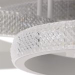 Люстра с ПДУ 88004/3 LED 125Вт 3000-6000К диммер белый 83х64х19 см