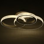 Люстра с ПДУ 88004/3 LED 125Вт 3000-6000К диммер белый 83х64х19 см