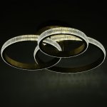 Люстра с ПДУ 88006/3 LED 125Вт 3000-6000К диммер золото 83х64х19 см