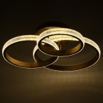 Люстра с ПДУ 88006/3 LED 125Вт 3000-6000К диммер золото 83х64х19 см