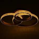 Люстра с ПДУ 88006/3 LED 125Вт 3000-6000К диммер золото 83х64х19 см