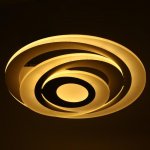 Люстра с ПДУ 88007/1 LED 120Вт 3000-6000К диммер белый 54х54х13 см