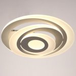 Люстра с ПДУ 88007/1 LED 120Вт 3000-6000К диммер белый 54х54х13 см