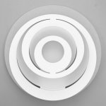 Люстра с ПДУ 88007/1 LED 120Вт 3000-6000К диммер белый 54х54х13 см