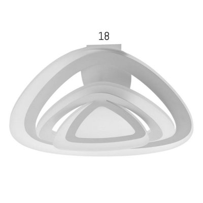 Люстра с ПДУ 88008/1 LED 120Вт 3000-6000К диммер белый 54х54х13 см