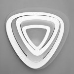 Люстра с ПДУ 88008/1 LED 120Вт 3000-6000К диммер белый 54х54х13 см