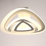 Люстра с ПДУ 88008/1 LED 120Вт 3000-6000К диммер белый 54х54х13 см