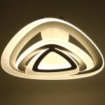 Люстра с ПДУ 88008/1 LED 120Вт 3000-6000К диммер белый 54х54х13 см