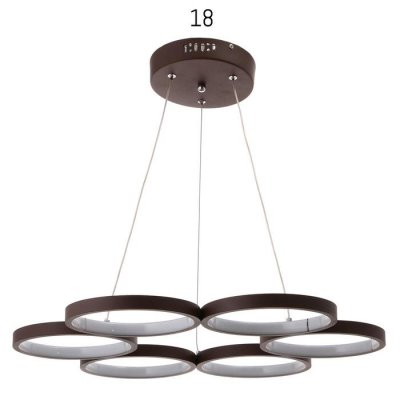 Светильник с ПДУ 88009/6 LED 78Вт 3000-6000К диммер кофе 60х60х2-102 см