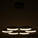 Светильник с ПДУ 88009/6 LED 78Вт 3000-6000К диммер кофе 60х60х2-102 см