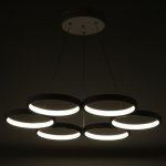 Светильник с ПДУ 88010/6 LED 78Вт 3000-6000К диммер белый 60х60х2-102 см