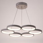 Светильник с ПДУ 88010/6 LED 78Вт 3000-6000К диммер белый 60х60х2-102 см