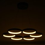 Светильник с ПДУ 88011/6 LED 78Вт 3000-6000К диммер черный 60х60х2-102 см