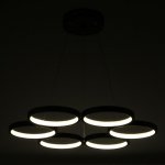 Светильник с ПДУ 88011/6 LED 78Вт 3000-6000К диммер черный 60х60х2-102 см