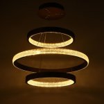 Светильник с ПДУ 88015/3 LED 81Вт 3000-6000К диммер кофе 60х60х4-104 см