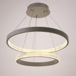 Светильник с ПДУ 88017/2 LED 56Вт 3000-6000К диммер белый 60х60х4-104 см