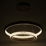 Светильник с ПДУ 88018/2 LED 56Вт 3000-6000К диммер кофе 60х60х4-104 см