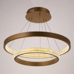 Светильник с ПДУ 88019/2 LED 56Вт 3000-6000К диммер золото 60х60х4-104 см