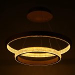 Светильник с ПДУ 88019/2 LED 56Вт 3000-6000К диммер золото 60х60х4-104 см