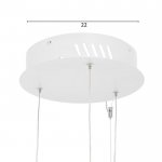 Светильник с ПДУ 88020/3 LED 81Вт 3000-6000К диммер белый 100х76х4-104 см