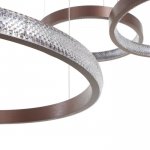 Светильник с ПДУ 88021/3 LED 81Вт 3000-6000К диммер кофе 100х76х4-104 см