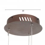 Светильник с ПДУ 88021/3 LED 81Вт 3000-6000К диммер кофе 100х76х4-104 см