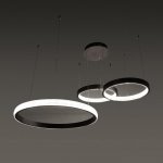 Светильник с ПДУ 88021/3 LED 81Вт 3000-6000К диммер кофе 100х76х4-104 см